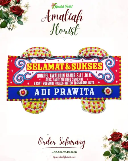 Papan Bunga Ucapan Selamat Cibulan